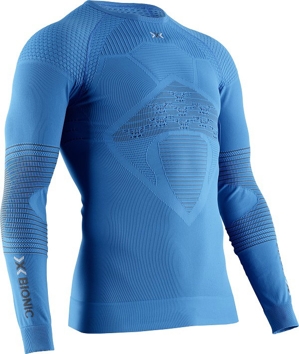 X-Bionic Langarmshirt Rundhals Energizer 4.0 (Multifunktionsshirt) Unterwäsche blau Herren